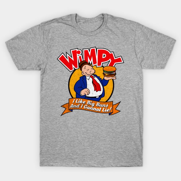 Wimpy Buns T-Shirt by Alema Art